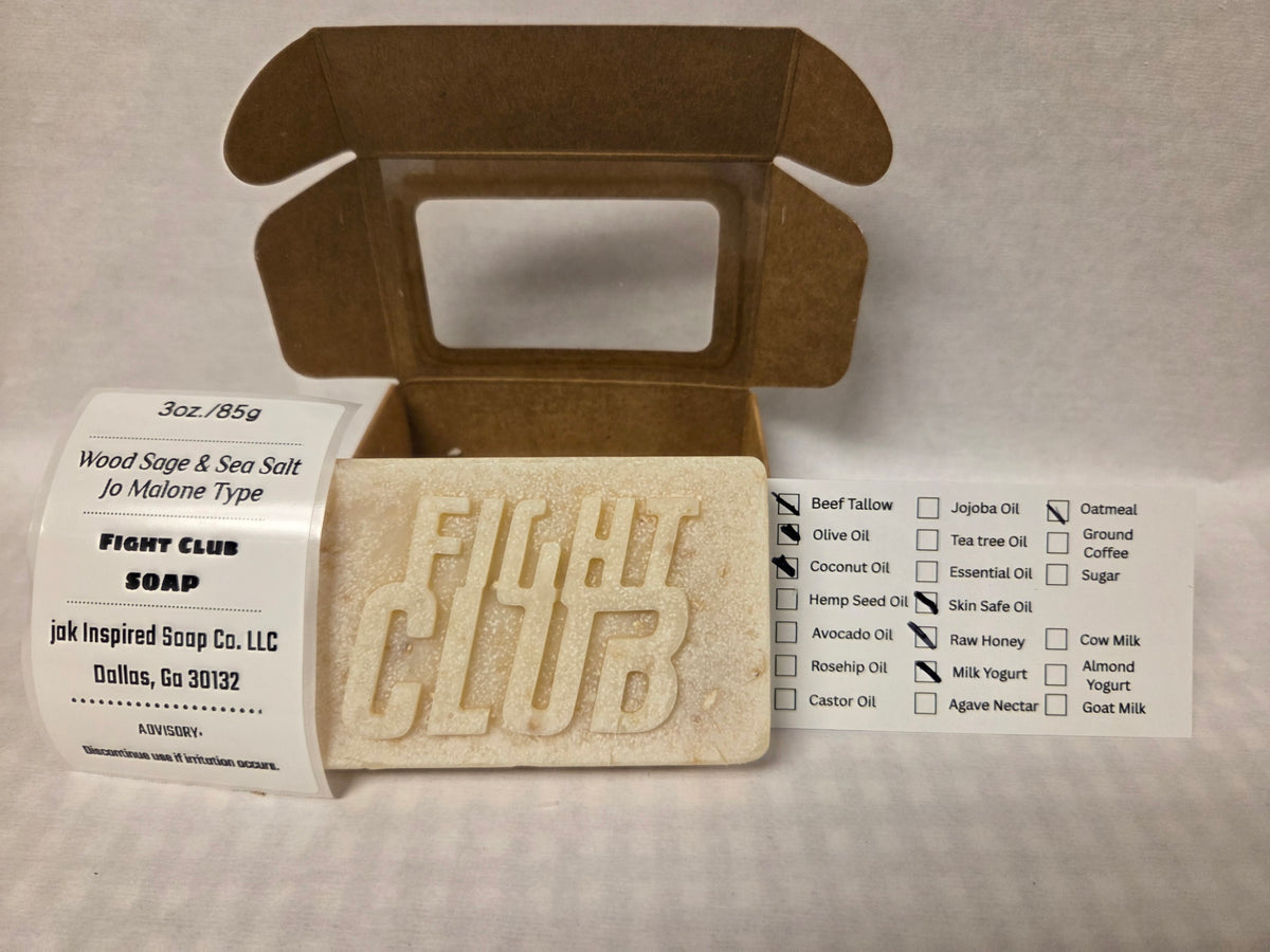 Wood Sage & Sea Salt-Jo Malone Type Soap-Fight Club Type Bar