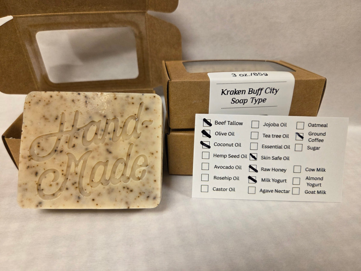 Kraken Buff City Type Soap-Handmade Type Bar